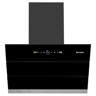 Faber 60cm 1500m³/hr BLDC Motor Autoclean Slant Chimney| Black Matt Filterless |9 Speed Control |Touch & Gesture Control |Oil Collector|2Yrs Comprehensive Warranty by Faber|Hood Maple BLDC FL HC BK 60