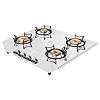 Faber high efficiency 4 Brass Burner with stainless steel top, ISI Certified gas stove, Manual Ignition,For LPG use only (Cooktop Hilux Max 4BB SS) 5 years warranty on burners & valve - Image 2