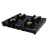 Faber Gas Stove 4 Burner Glass Cooktop (Onyx 4BB BK) Manual Ignition, Black - Image 3