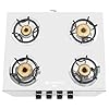 Faber high efficiency 4 Brass Burner with stainless steel top, ISI Certified gas stove, Manual Ignition,For LPG use only (Cooktop Hilux Max 4BB SS) 5 years warranty on burners & valve - Image 3