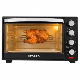 Faber 30L OTG with Rotisserie & Convection | Bake/Toast/Grill with Heat Resistant Glass | Indicator Light | 1600W |Removable Crumb Tray |Upper & Lower Heating| FOTG 30L R Neo