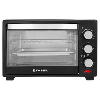 Faber FOTG 20L Neo|1400 Watts OTG|Bake,Toast, Grill| 4 Stage Functions,Upper & Lower Heating|Cool-Touch Handle, Heat Resistant Glass, Indicator Light, Auto-Shut, Ready Bell| Removable Crumb Tray