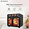 Faber Air Fryer Oven 25L, Digital Control, Bake Tray, SS Wire Tray&Basket, Crumb Tray, Rotisserie Kit|15 Preset Auto Program|Roast,Fry,Toast,Defrost|Convection Function|FAO 25L 15F BK|1700 W Black - Image 2