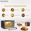 Faber 34L Double Glazed 1600W OTG|Bake, Toast, Roast, Grill|6 Functions, Upper & Lower Heating, Rotisserie, 360° Convection,Crumb Tray, Double Glaze Glass|Bake Plate, Pizza Plate, Silicon Gloves|Black - Image 3