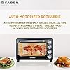 Faber 34L Double Glazed 1600W OTG|Bake, Toast, Roast, Grill|6 Functions, Upper & Lower Heating, Rotisserie, 360° Convection,Crumb Tray, Double Glaze Glass|Bake Plate, Pizza Plate, Silicon Gloves|Black - Image 6